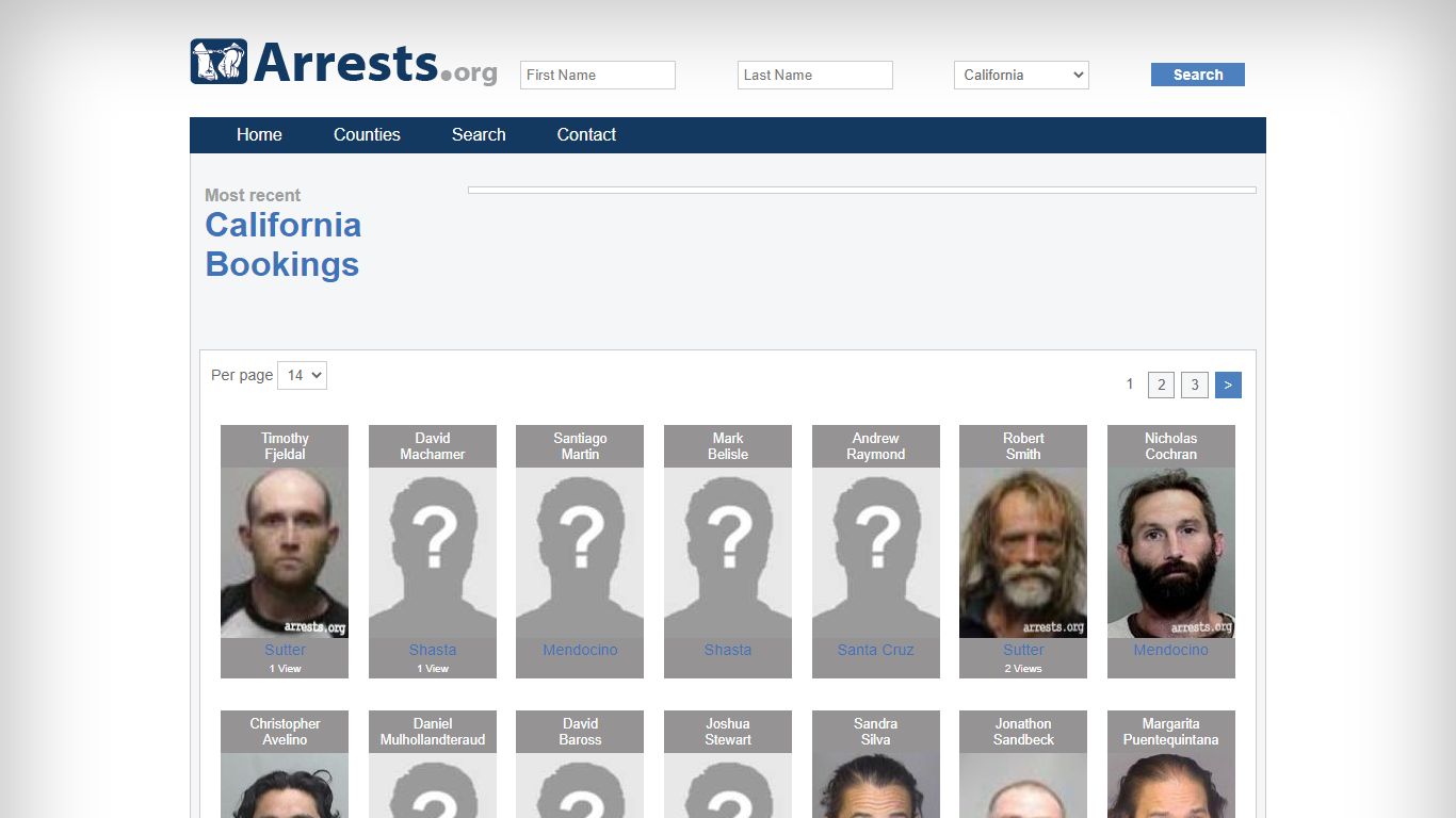 California Arrests and Inmate Search